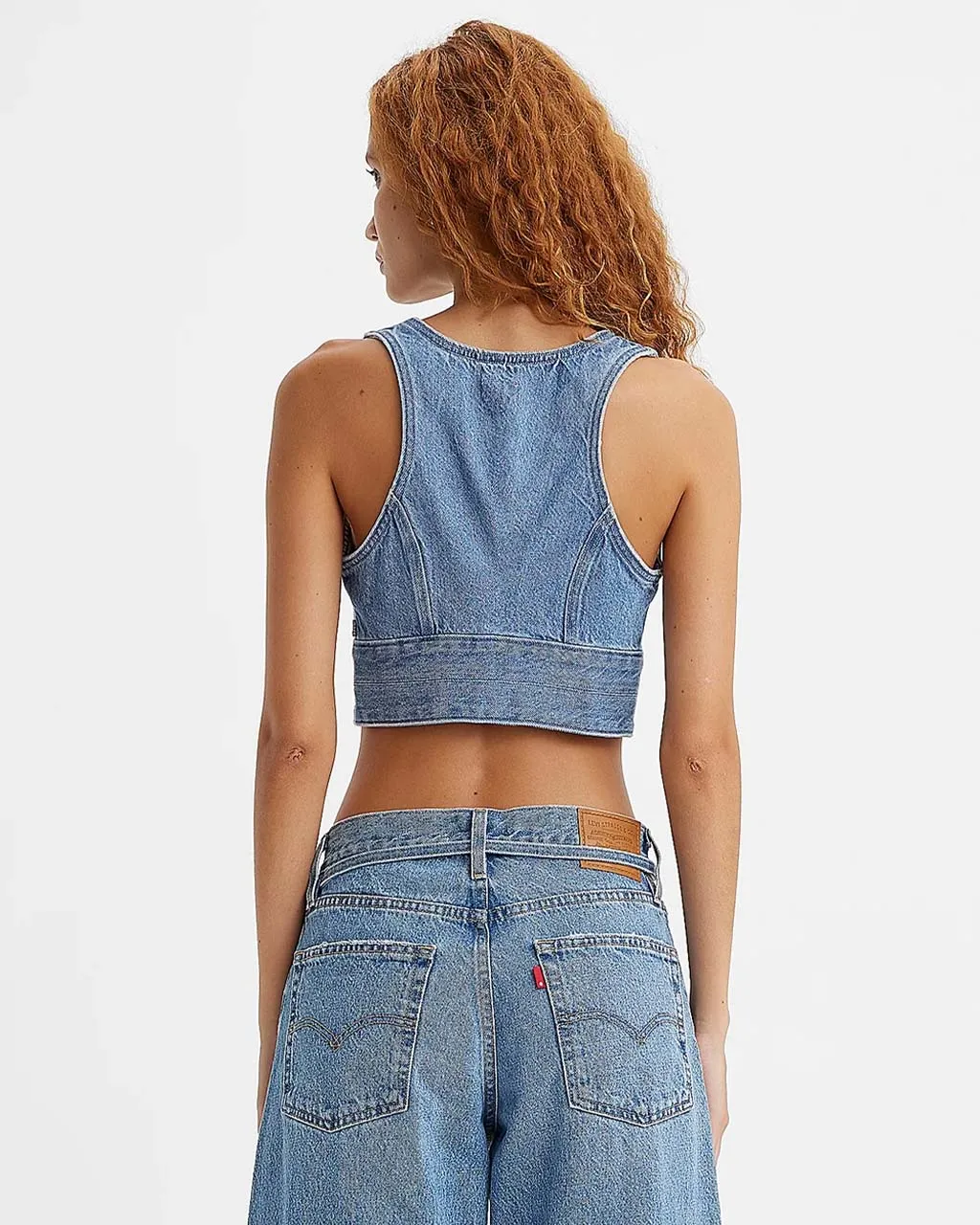 Raine Denim Crop Top - Check Yourself 2