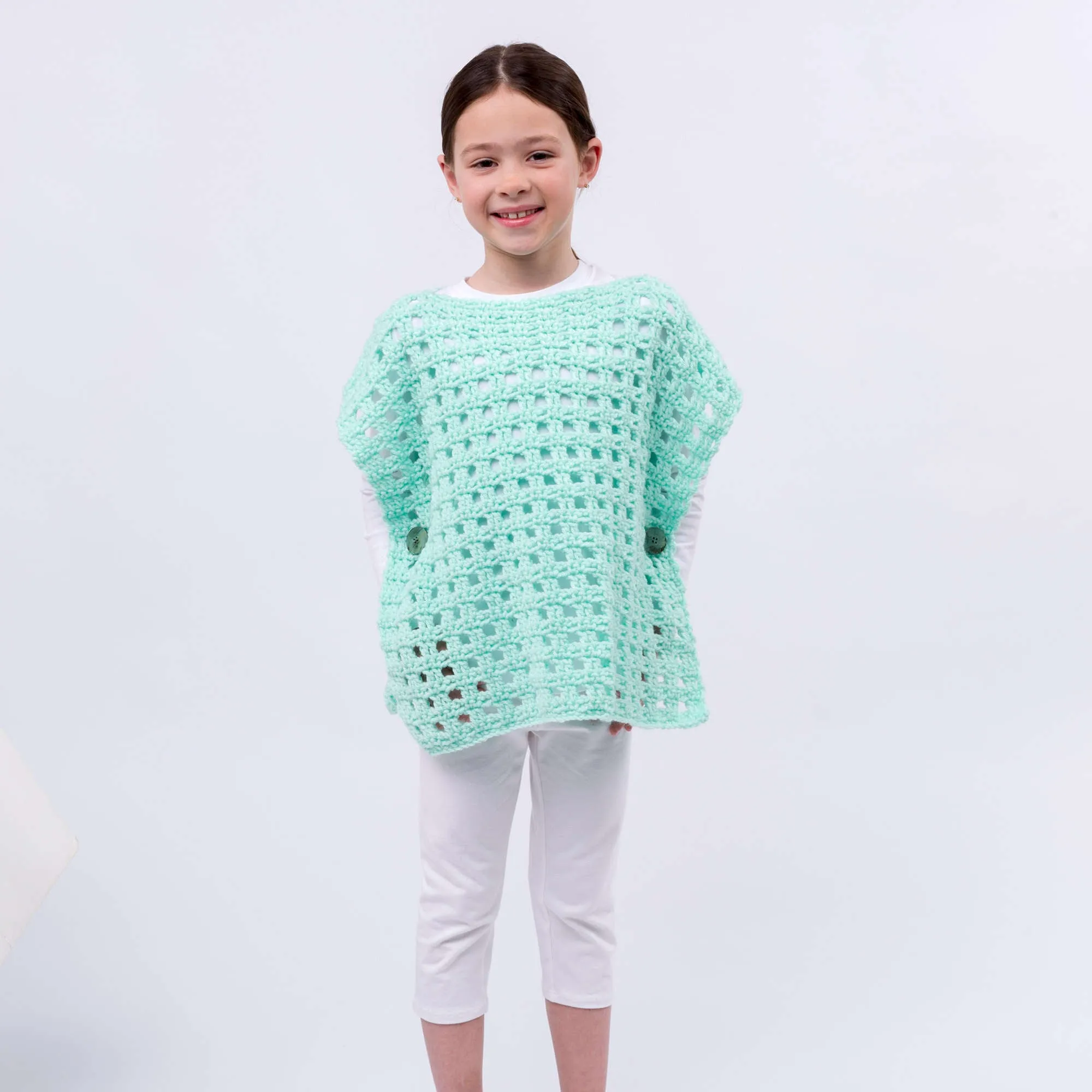 Red Heart Crochet Simply Stated Child Poncho