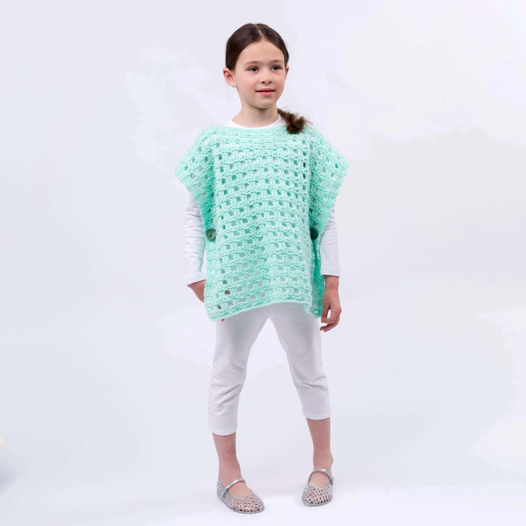 Red Heart Crochet Simply Stated Child Poncho