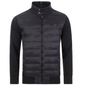 Relaxed fit Quilted Hybrid Sweat- Jacket