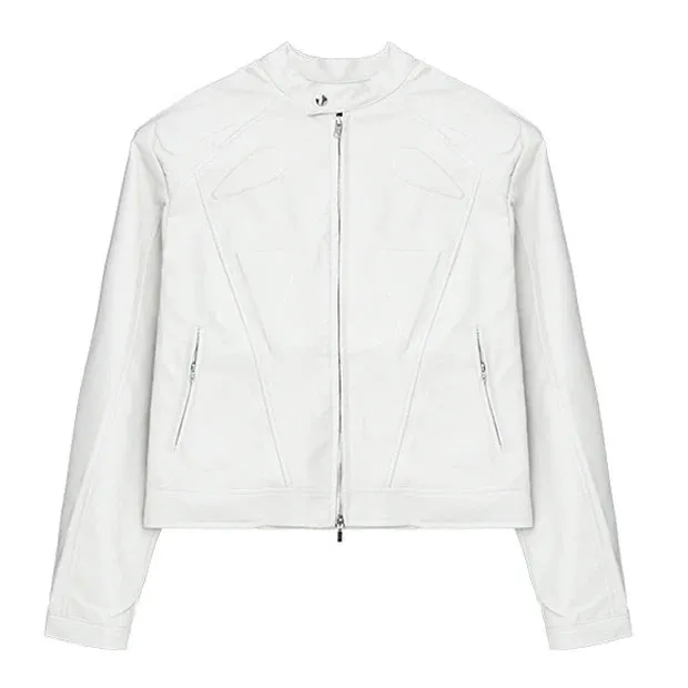 Retro Motorcycle Cropped Jacket