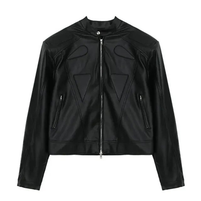 Retro Motorcycle Cropped Jacket