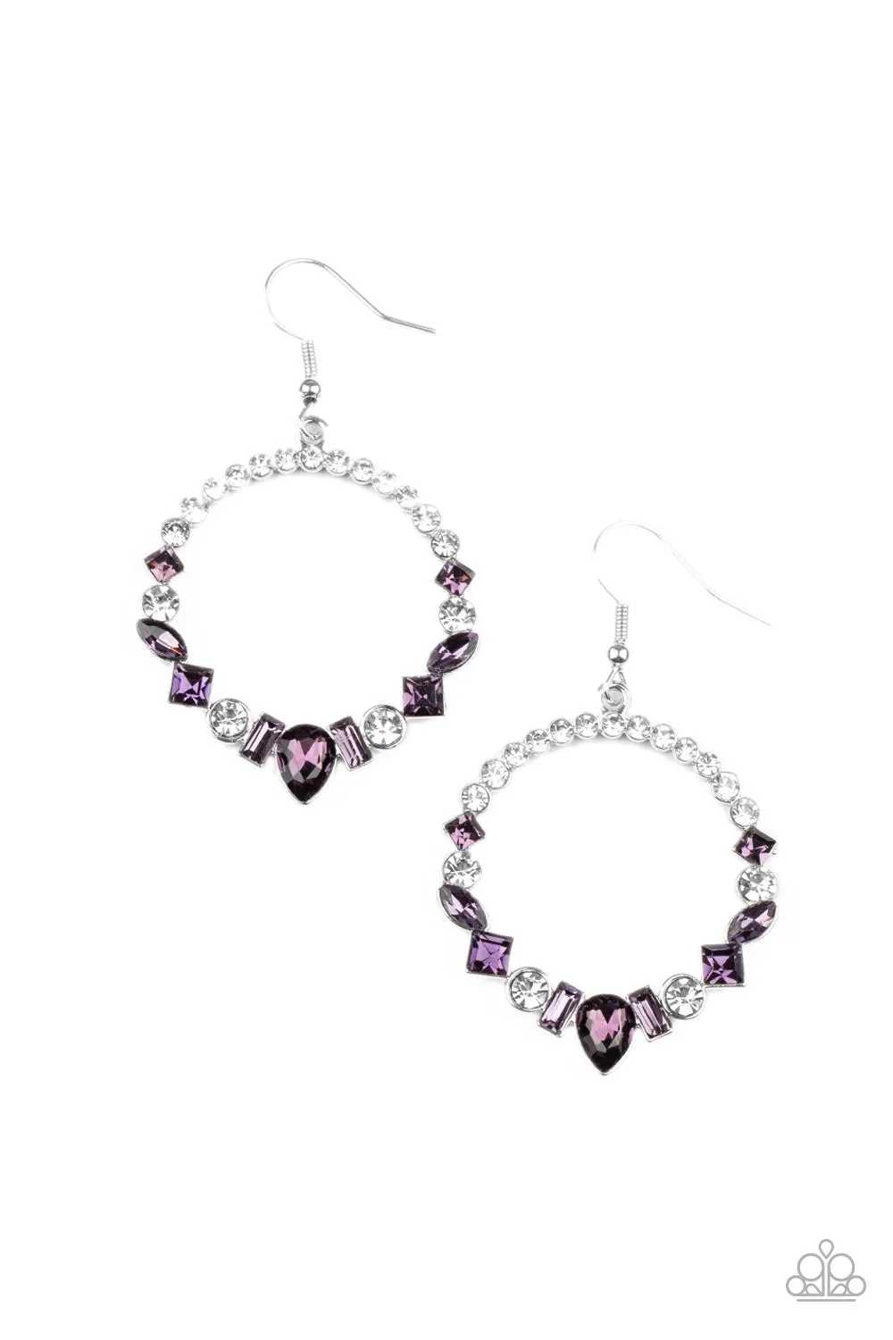 Revolutionary Refinement - Purple Earrings - Paparazzi Accessories