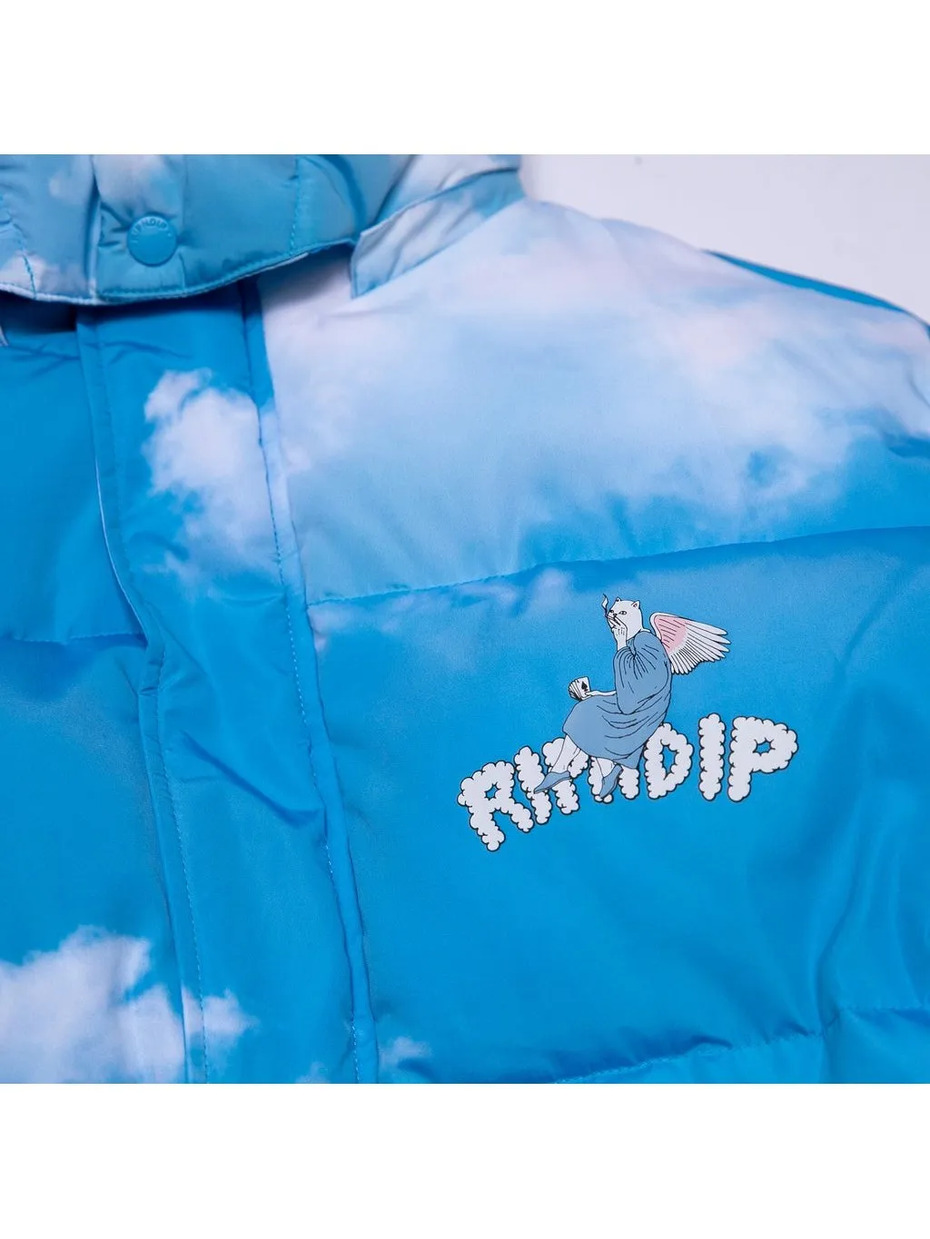 Ripndip Men's Heaven And Hell Puffer Jacket Blue RND4700