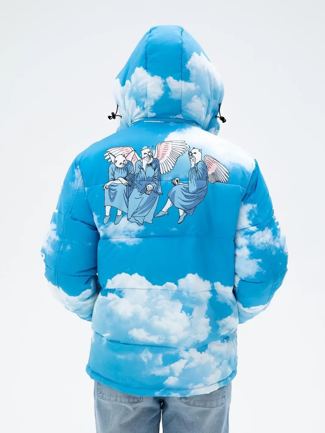 Ripndip Men's Heaven And Hell Puffer Jacket Blue RND4700