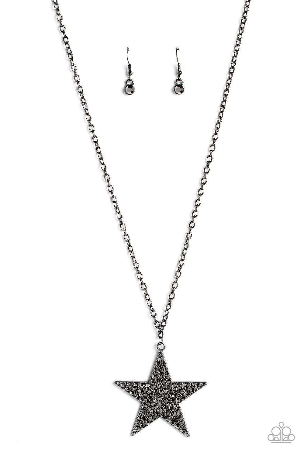 Rock Star Sparkle - Black Necklace - Paparazzi Accessories