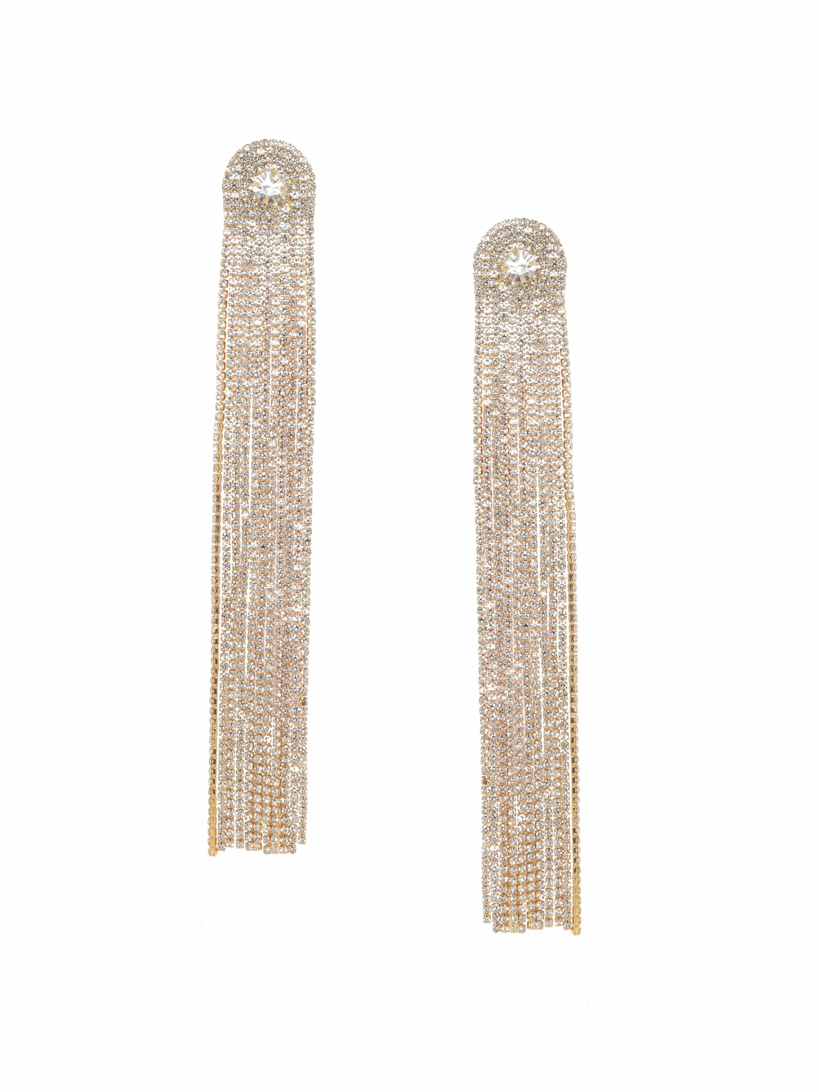 Rubans 18K Gold plated Glamorous Shoulder Duster Earrings