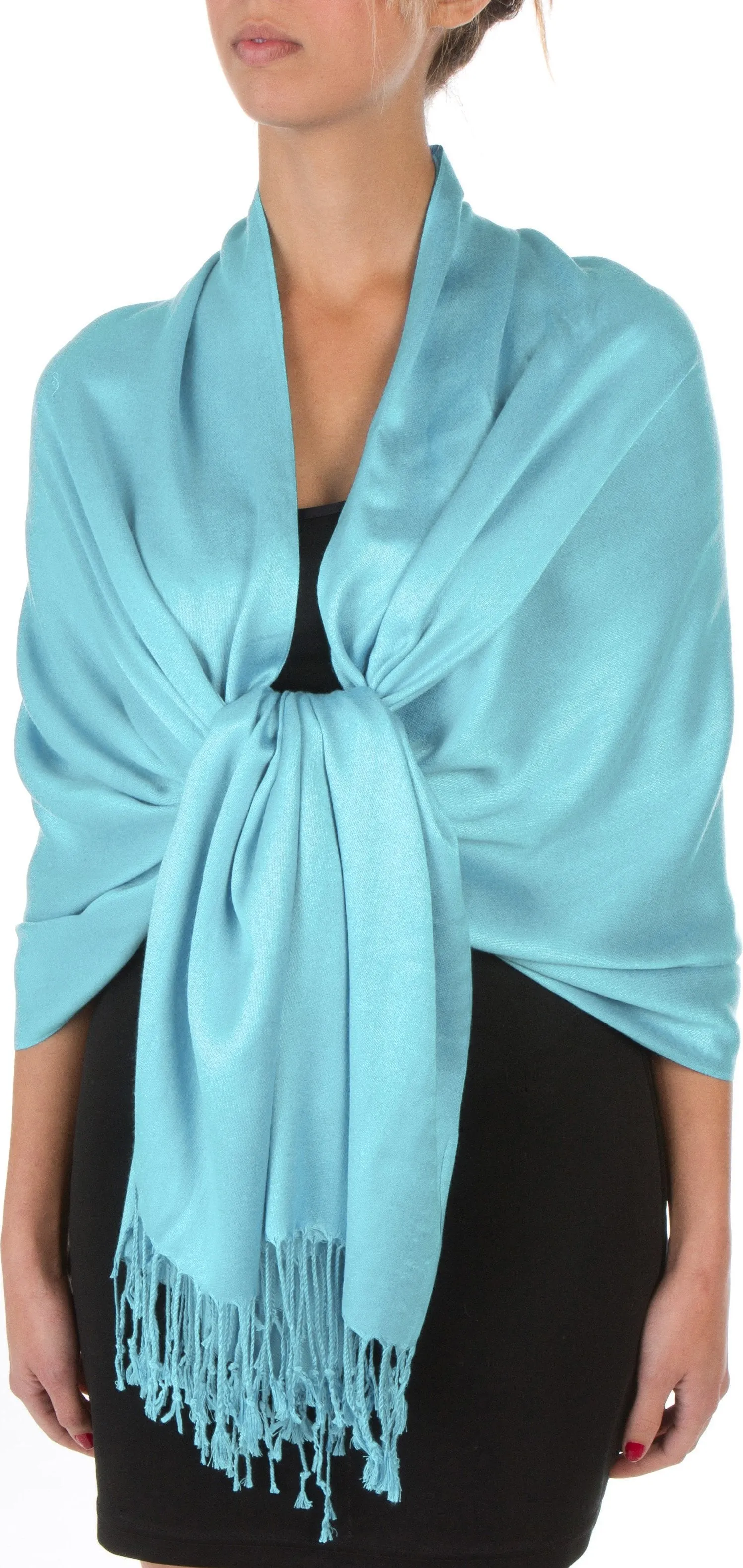 Sakkas 78" X 28" Rayon from Bamboo Soft Solid Pashmina Shawl / Wrap / Stole