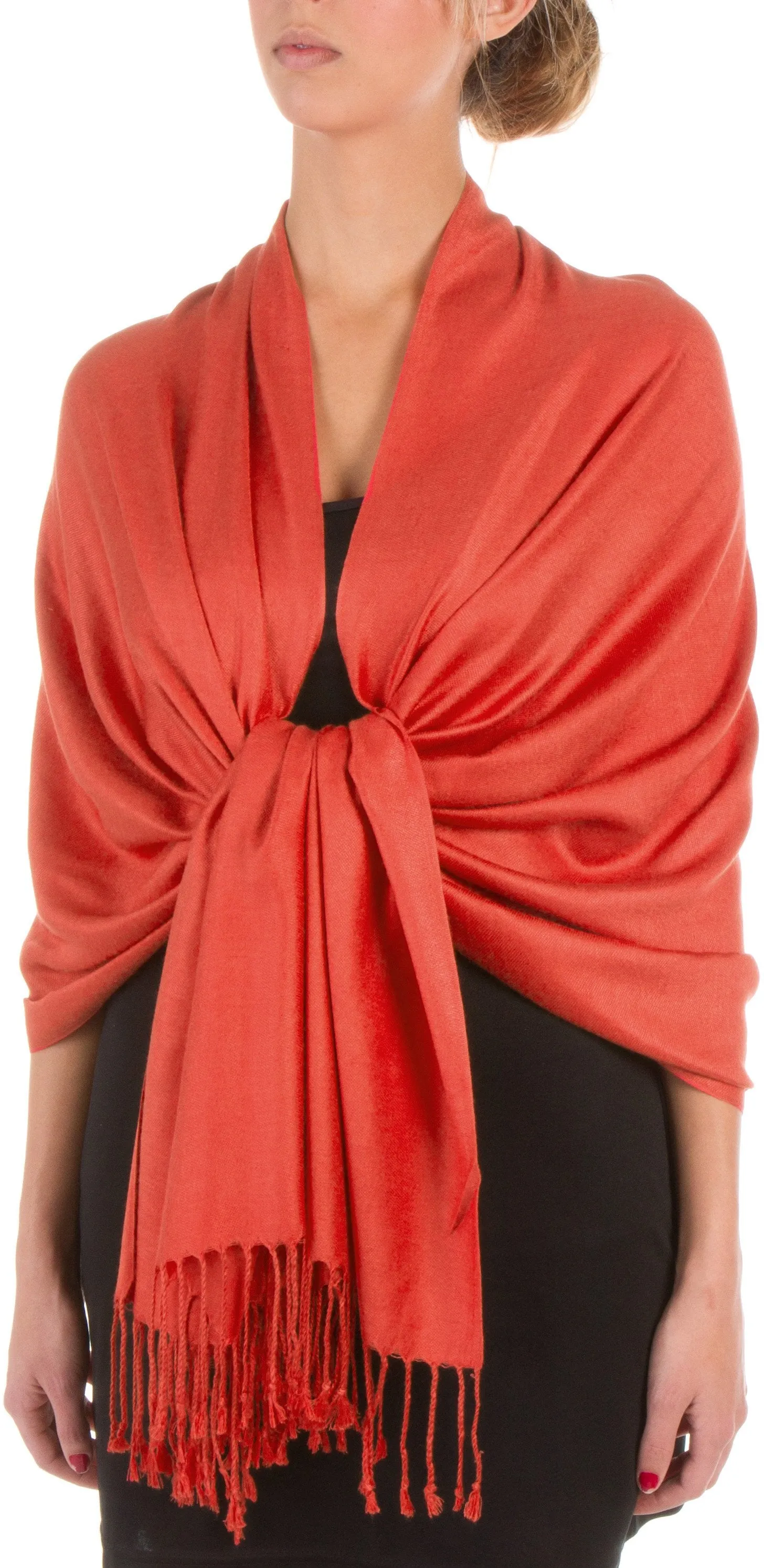 Sakkas 78" X 28" Rayon from Bamboo Soft Solid Pashmina Shawl / Wrap / Stole