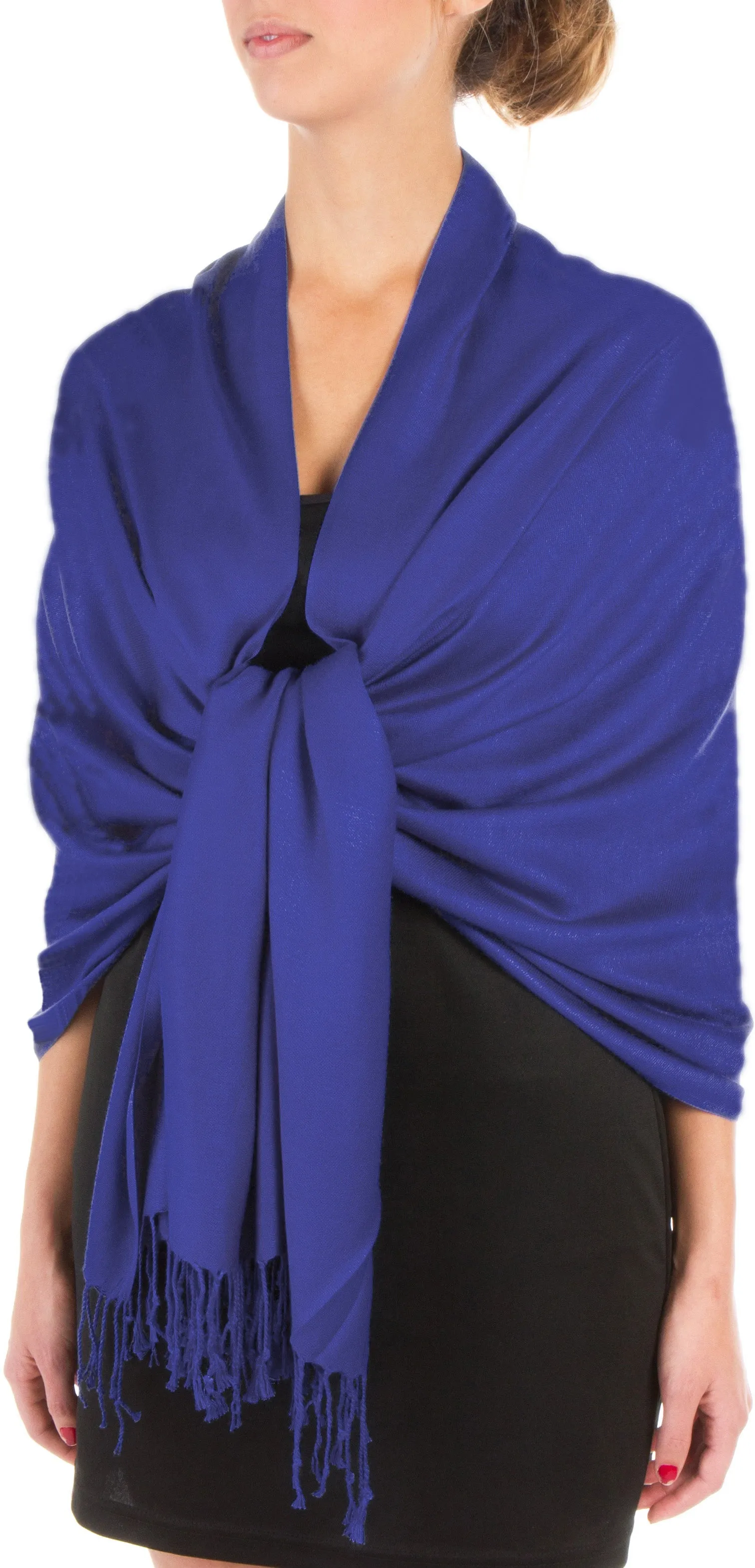 Sakkas 78" X 28" Rayon from Bamboo Soft Solid Pashmina Shawl / Wrap / Stole