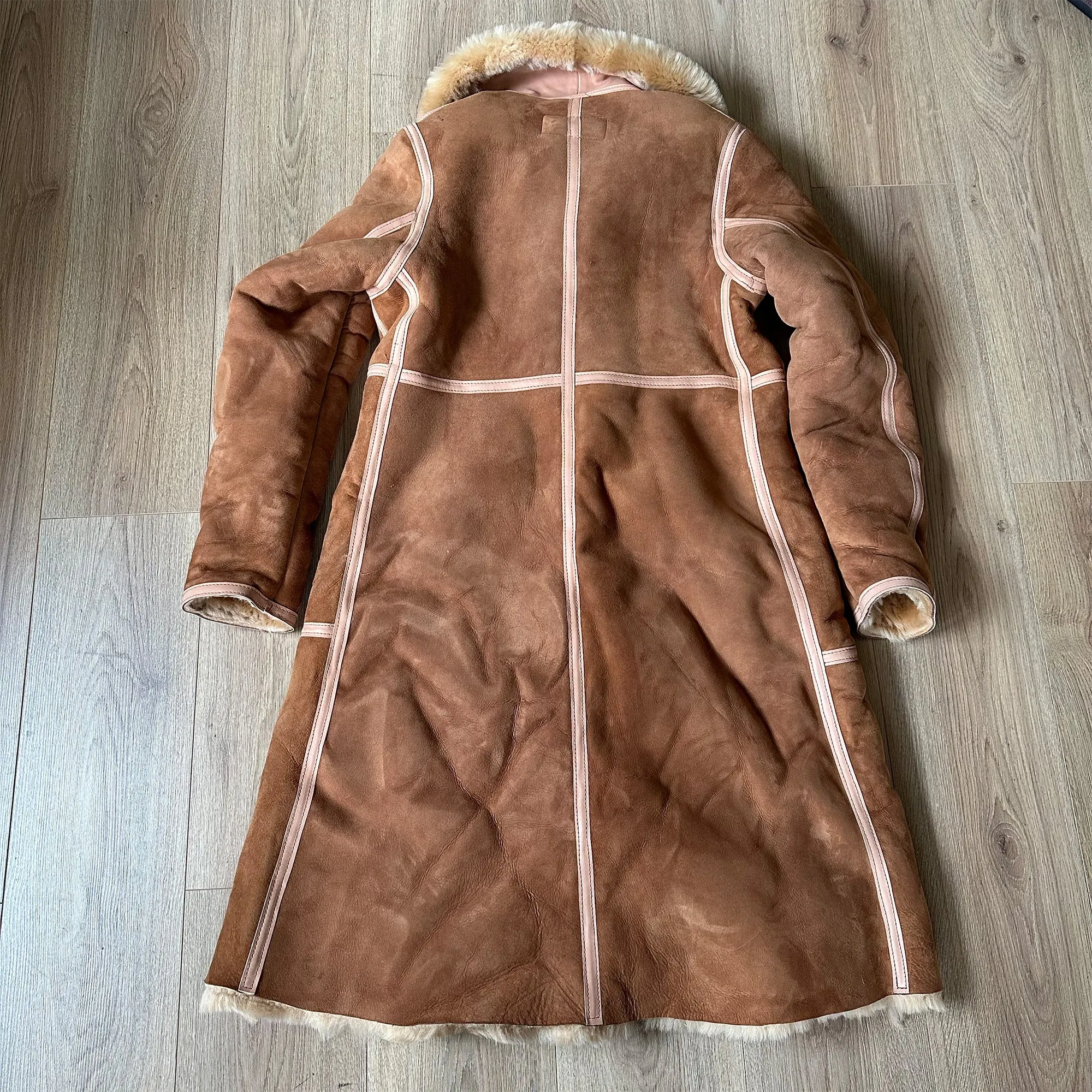 SB1084 Ladies Shearling coat size 42