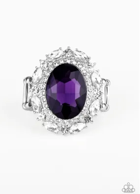 Show Glam Purple Ring - Paparazzi Accessories