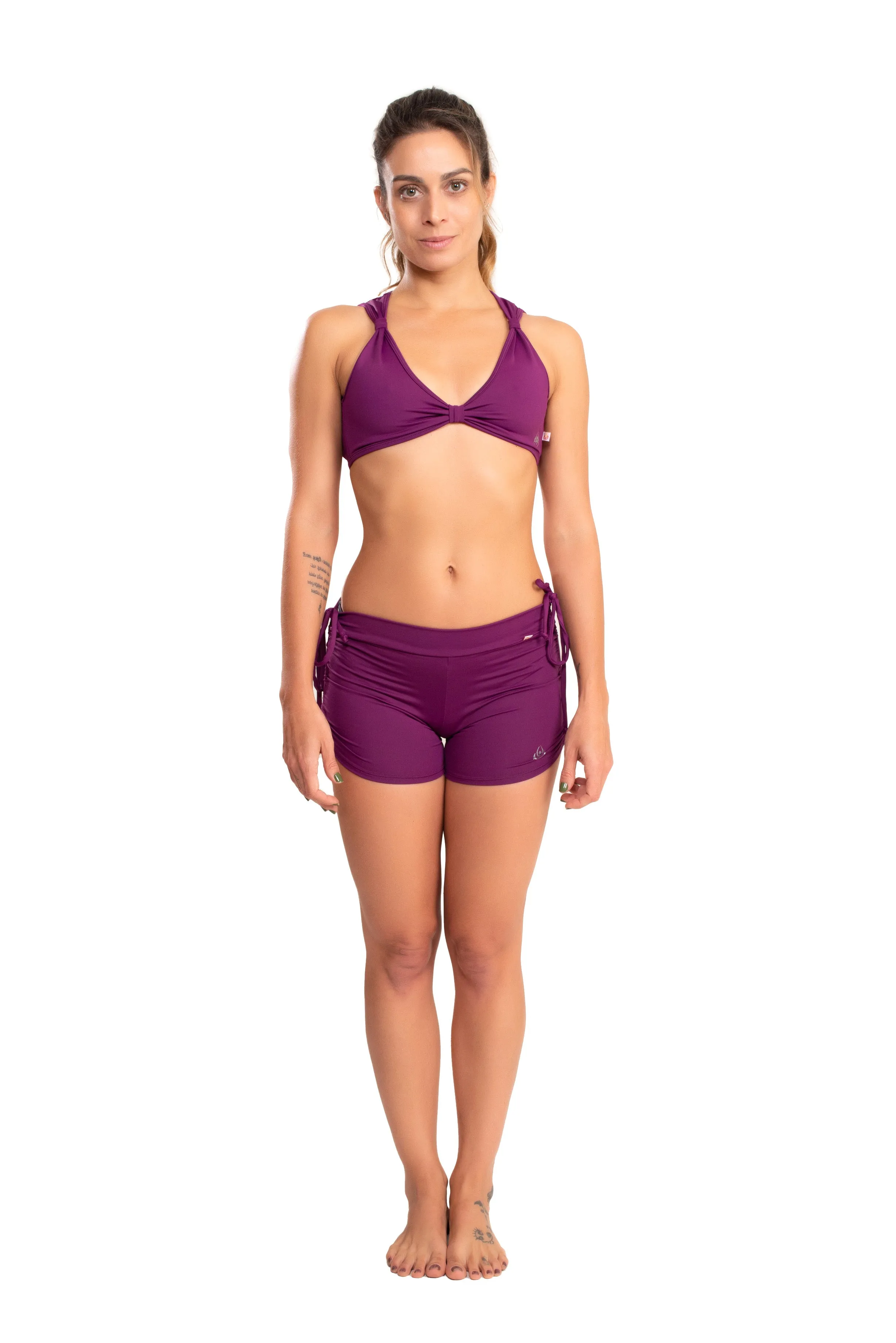 Side String Shorts Burgundy, Cool Form Light