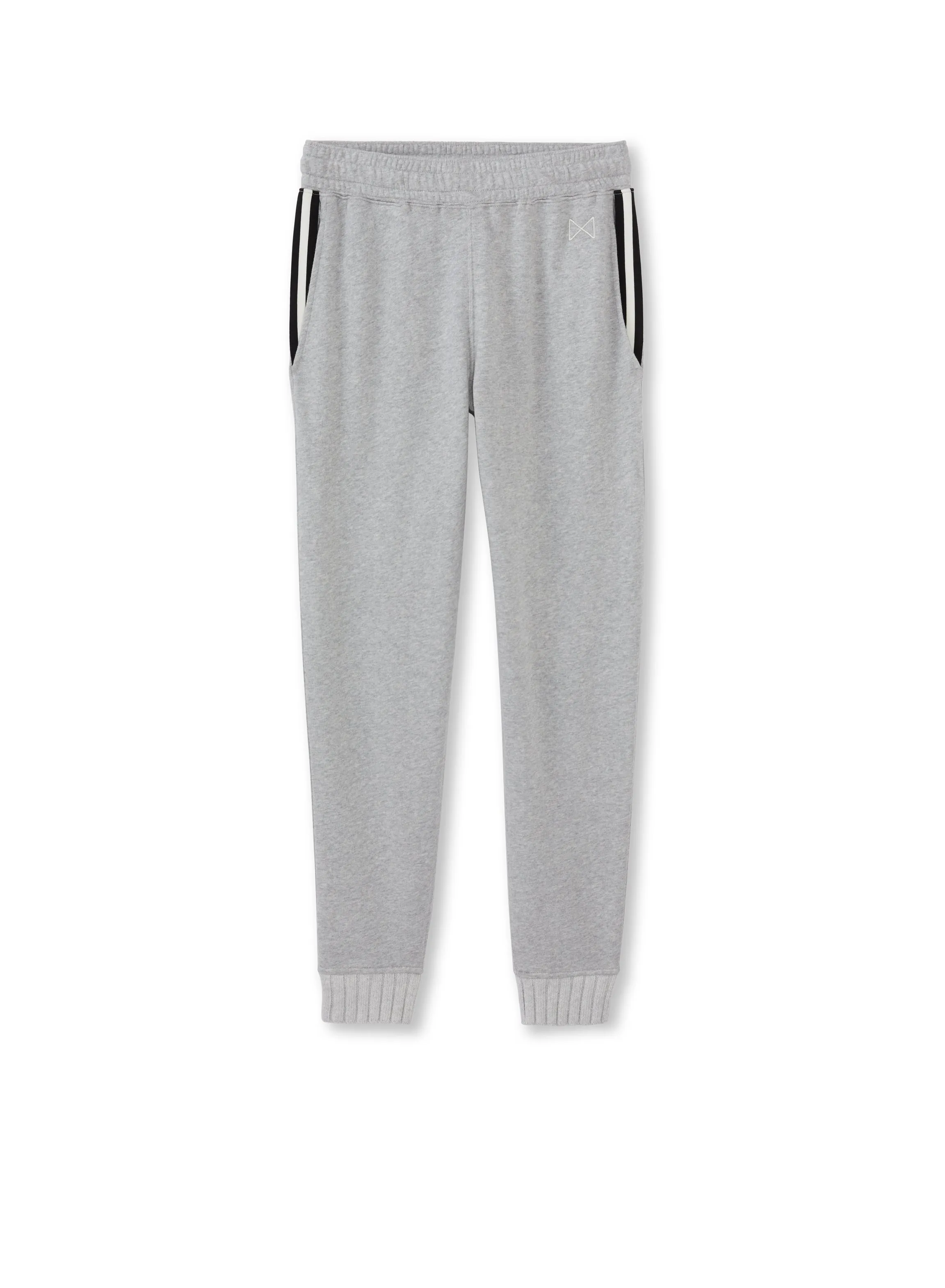 Signature Pocket Stripe Sweatpant (Light Grey Heather)