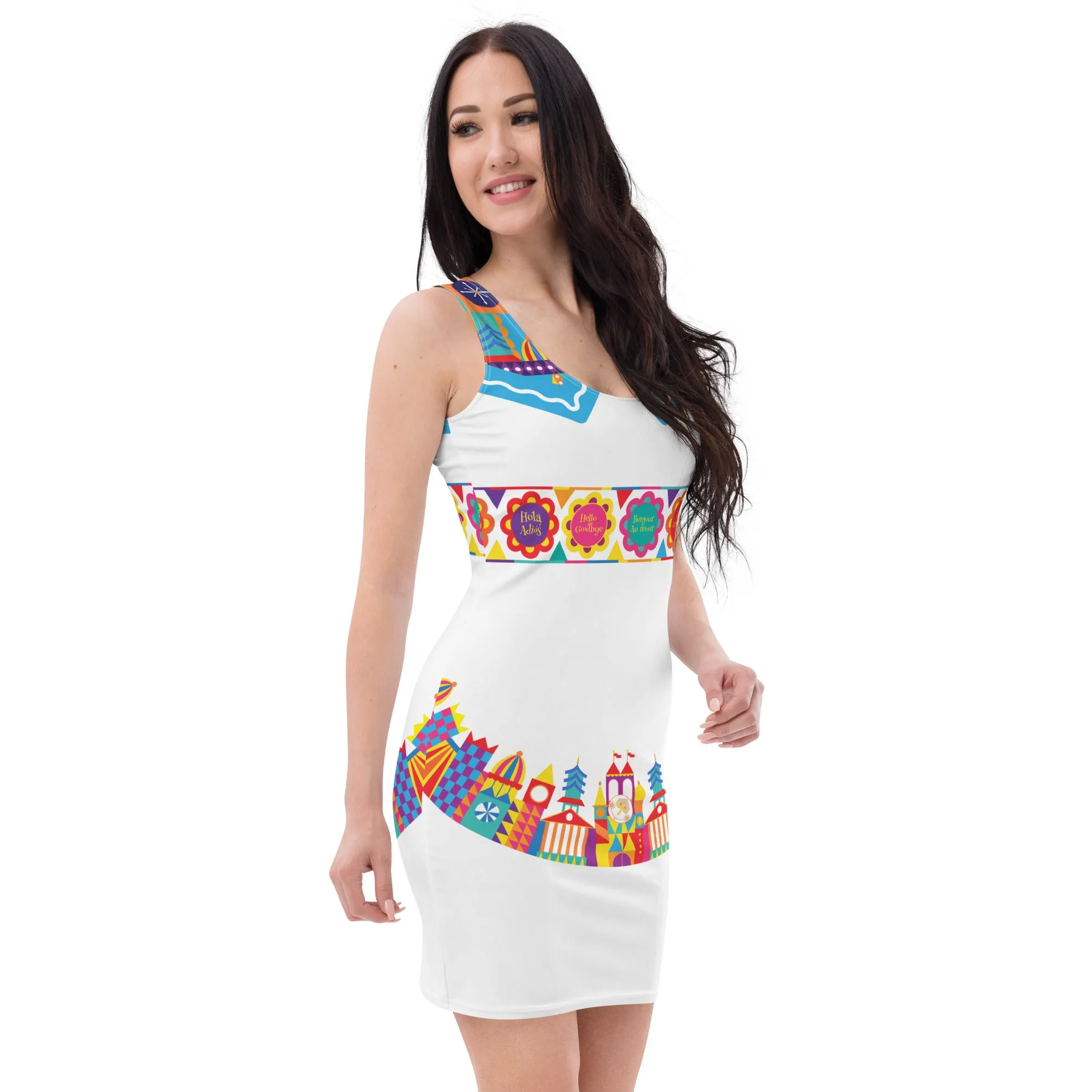 Small World Fitted Character Dress