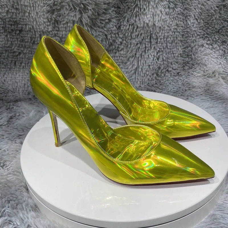 Sparkling Shiny High Heel D'Orsay Shoes