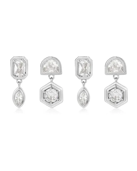 Star Bezel Studs Set