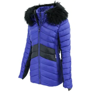 Steve Madden Women's Fur Hood Puffer Jacket