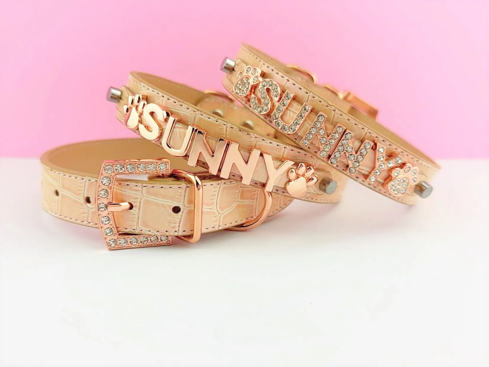 Sunset Rosé Personalized Pet Collar