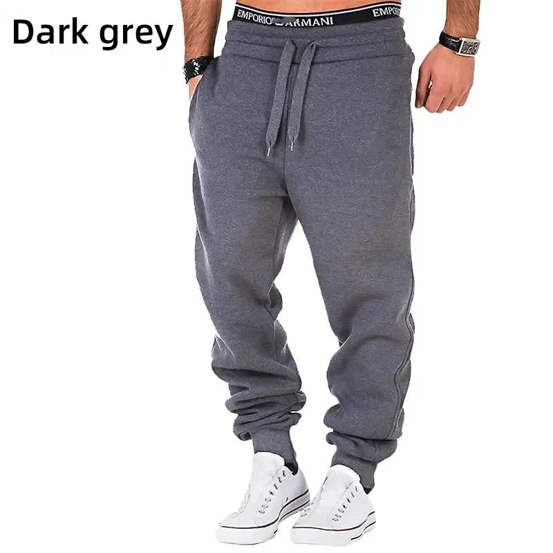 Sweatpants Spring Autumn Cotton Long Pants Jogger Trousers Casual Sports Men's and Women's Fitness Solid Jogging Pants 5 Colors