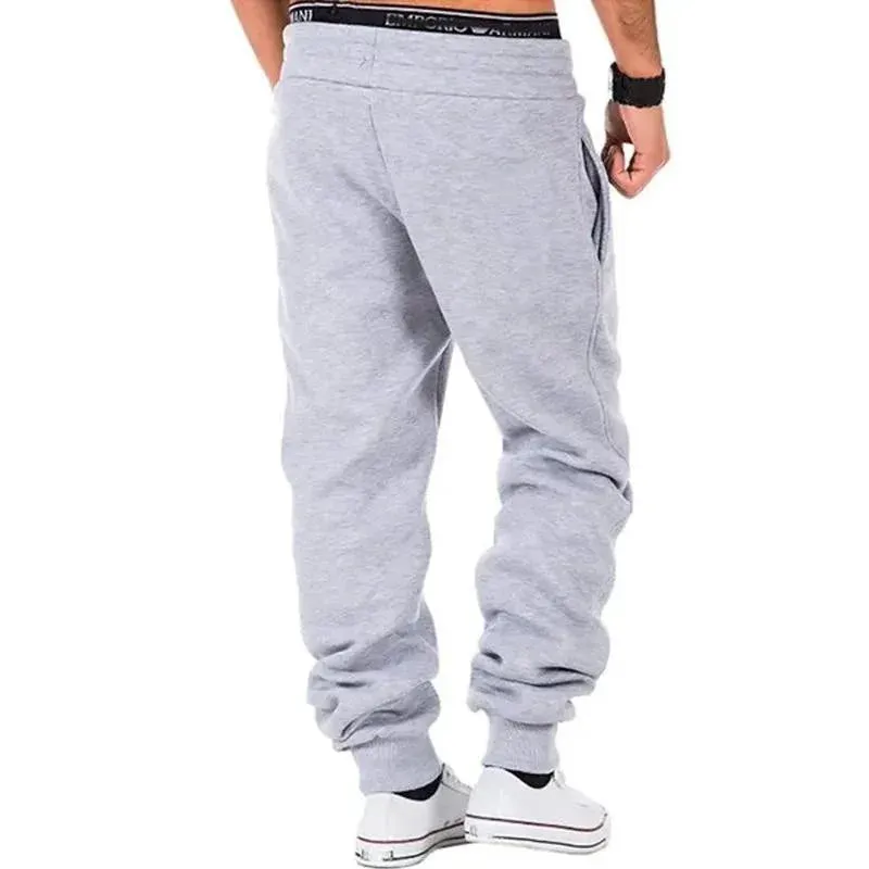 Sweatpants Spring Autumn Cotton Long Pants Jogger Trousers Casual Sports Men's and Women's Fitness Solid Jogging Pants 5 Colors