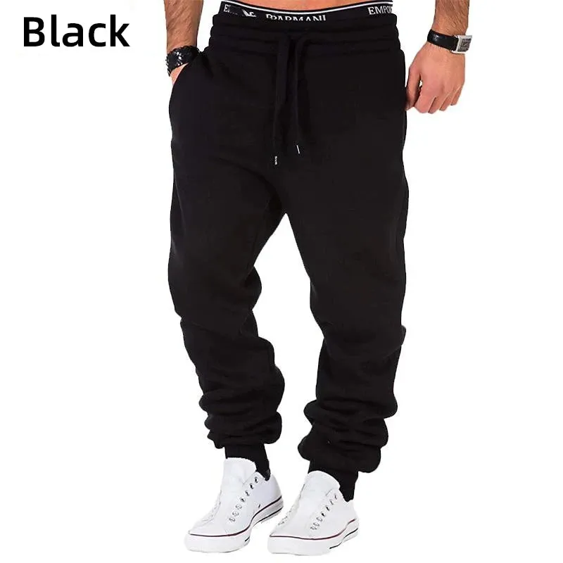 Sweatpants Spring Autumn Cotton Long Pants Jogger Trousers Casual Sports Men's and Women's Fitness Solid Jogging Pants 5 Colors