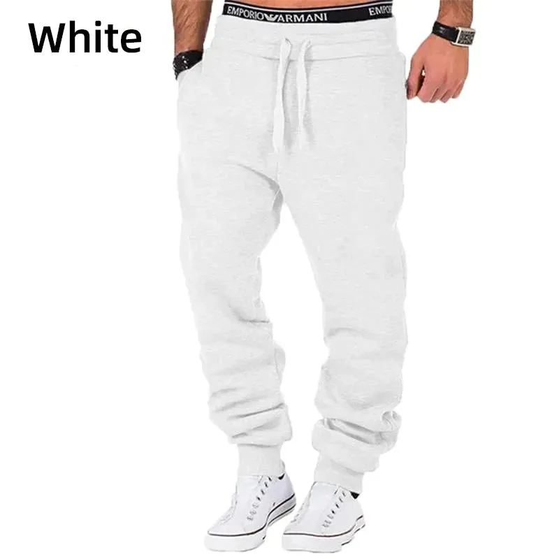 Sweatpants Spring Autumn Cotton Long Pants Jogger Trousers Casual Sports Men's and Women's Fitness Solid Jogging Pants 5 Colors