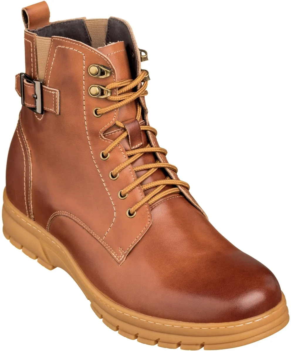 TOTO - K16205 - 2.8 Inches Taller (Light Brown) - High Top Boots