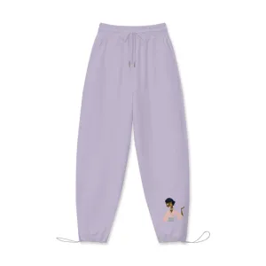 Touch of India Women's 100% Cotton Drawstring Hem Sweatpants