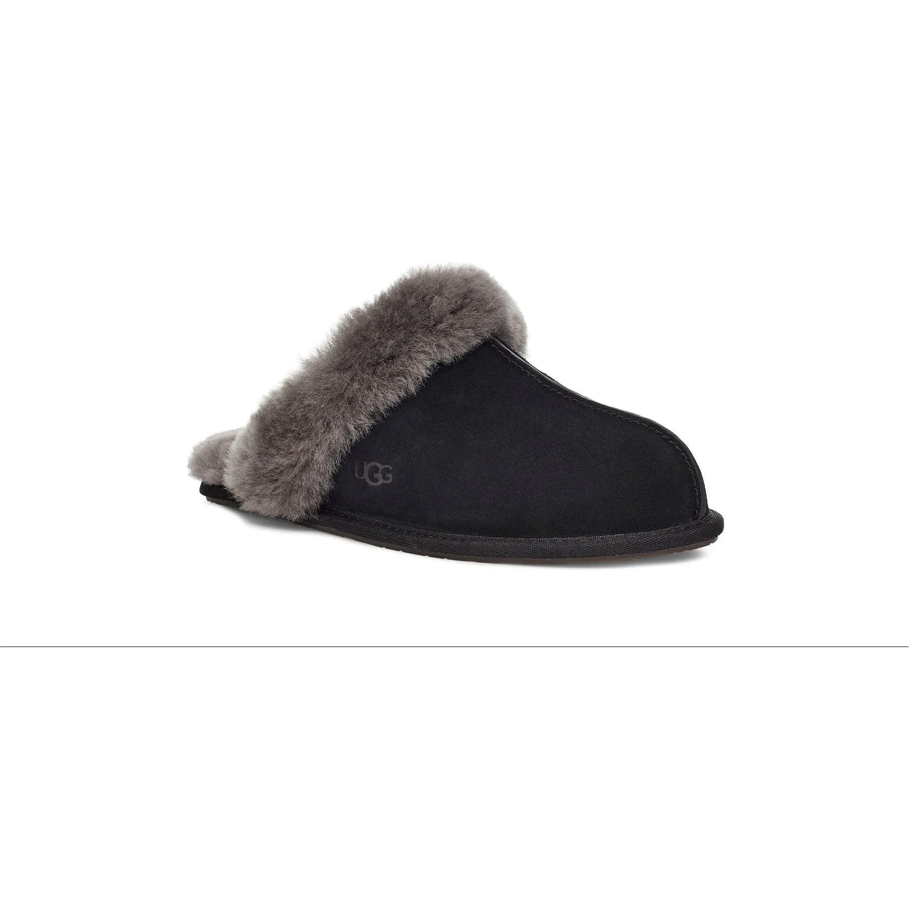 UGG Women's Scuffette II Slipper in Black Grey