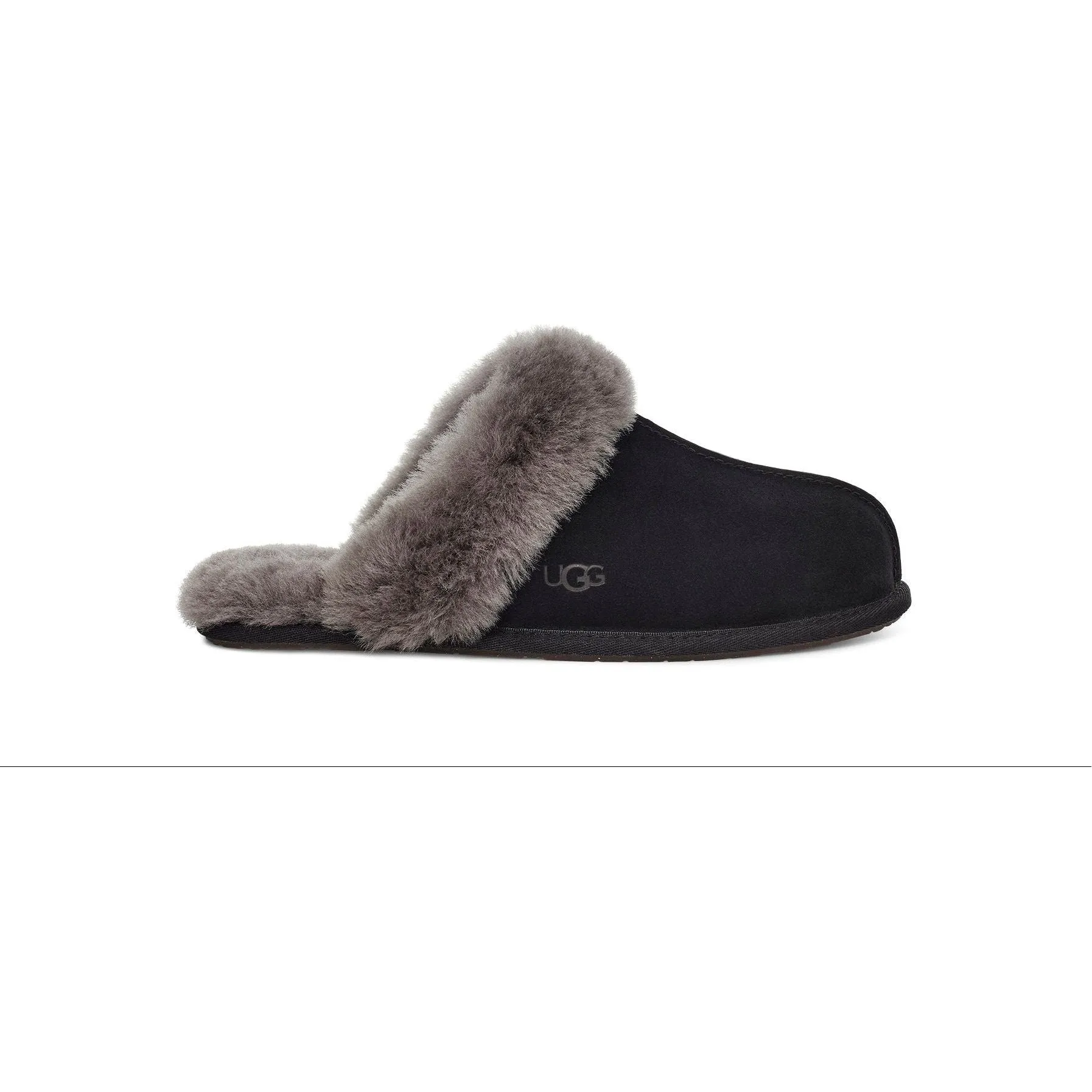 UGG Women's Scuffette II Slipper in Black Grey