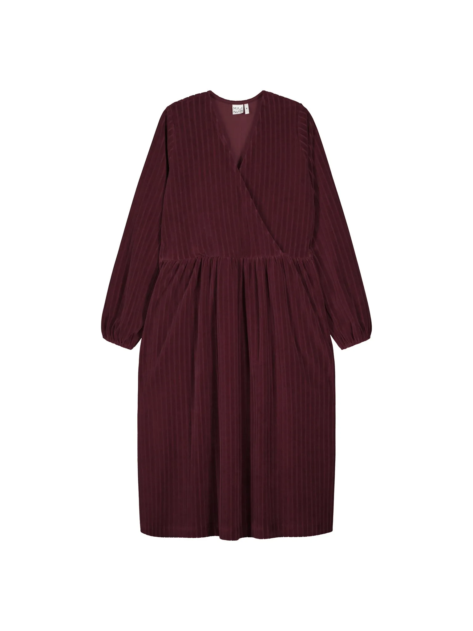 Velour Dress Burgundy