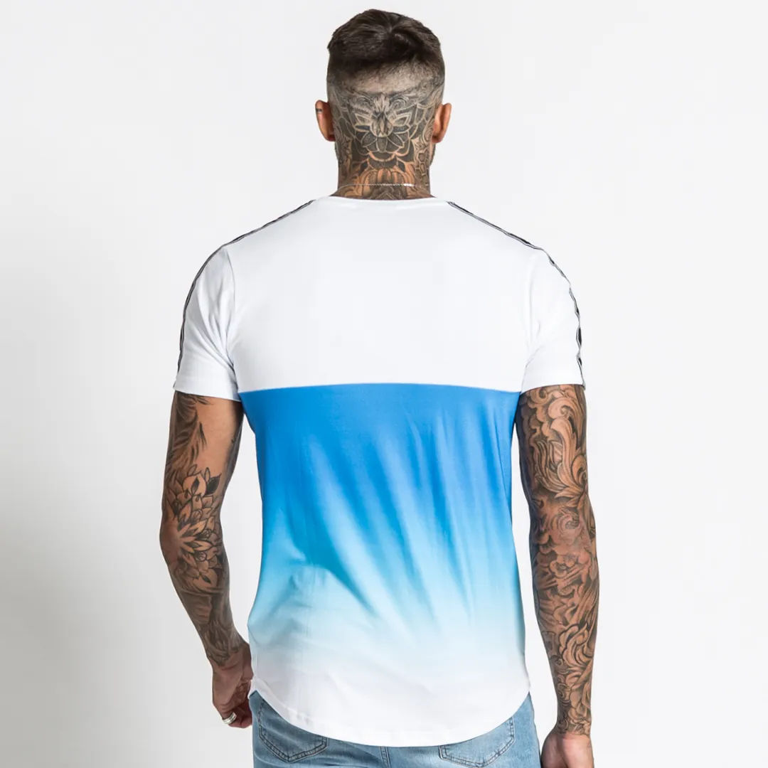 Vender Tee - White/Aqua