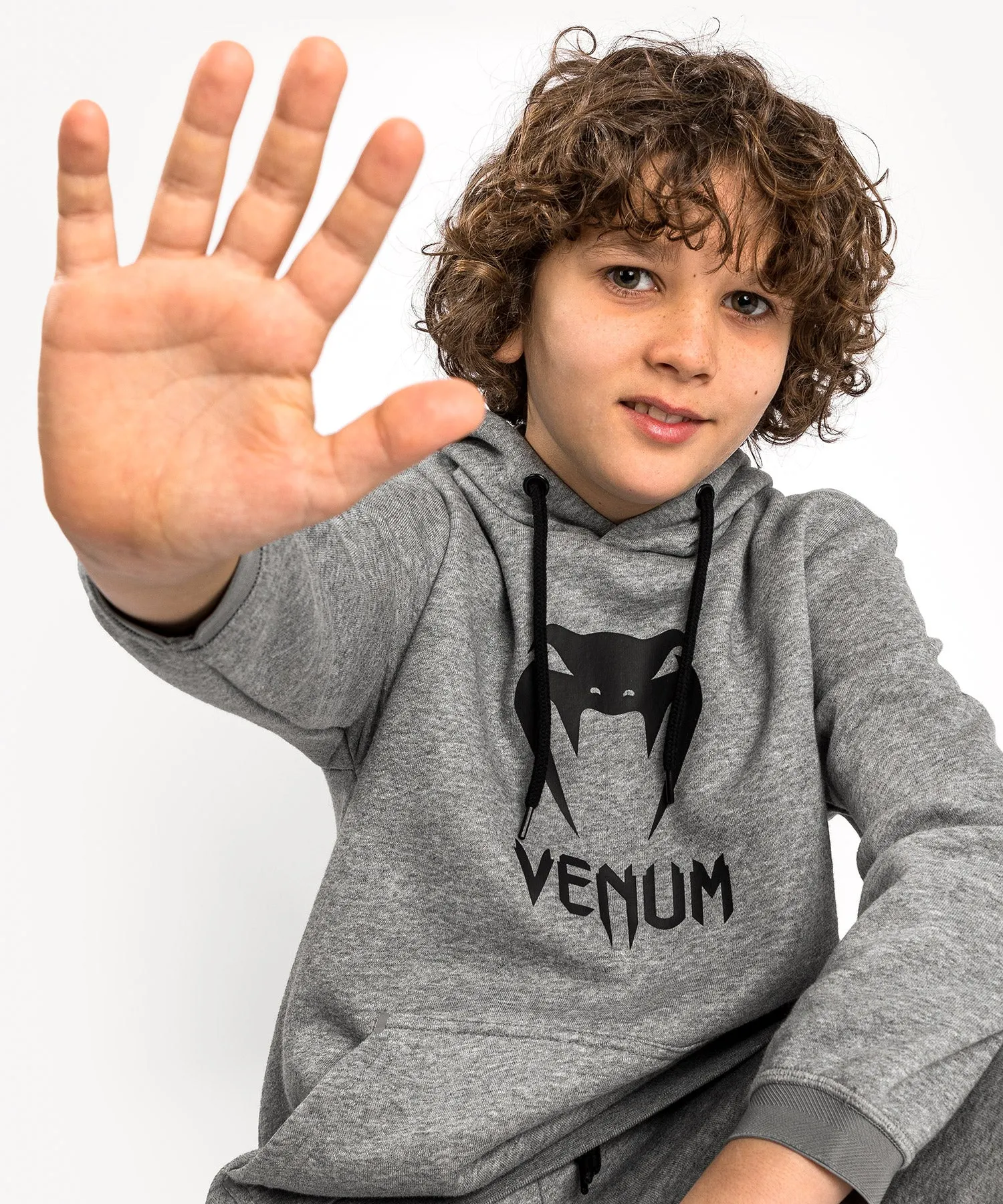 Venum Classic Hoodie - For Kids - Light Heather Grey