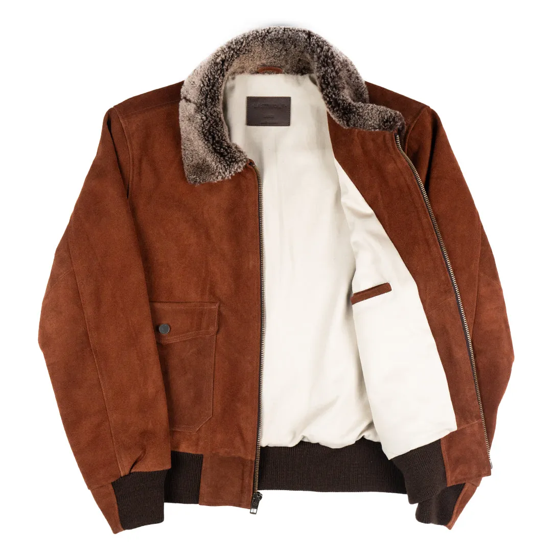 VOYAGEURS NORDIC BOMBER JACKET - MAPLE BROWN