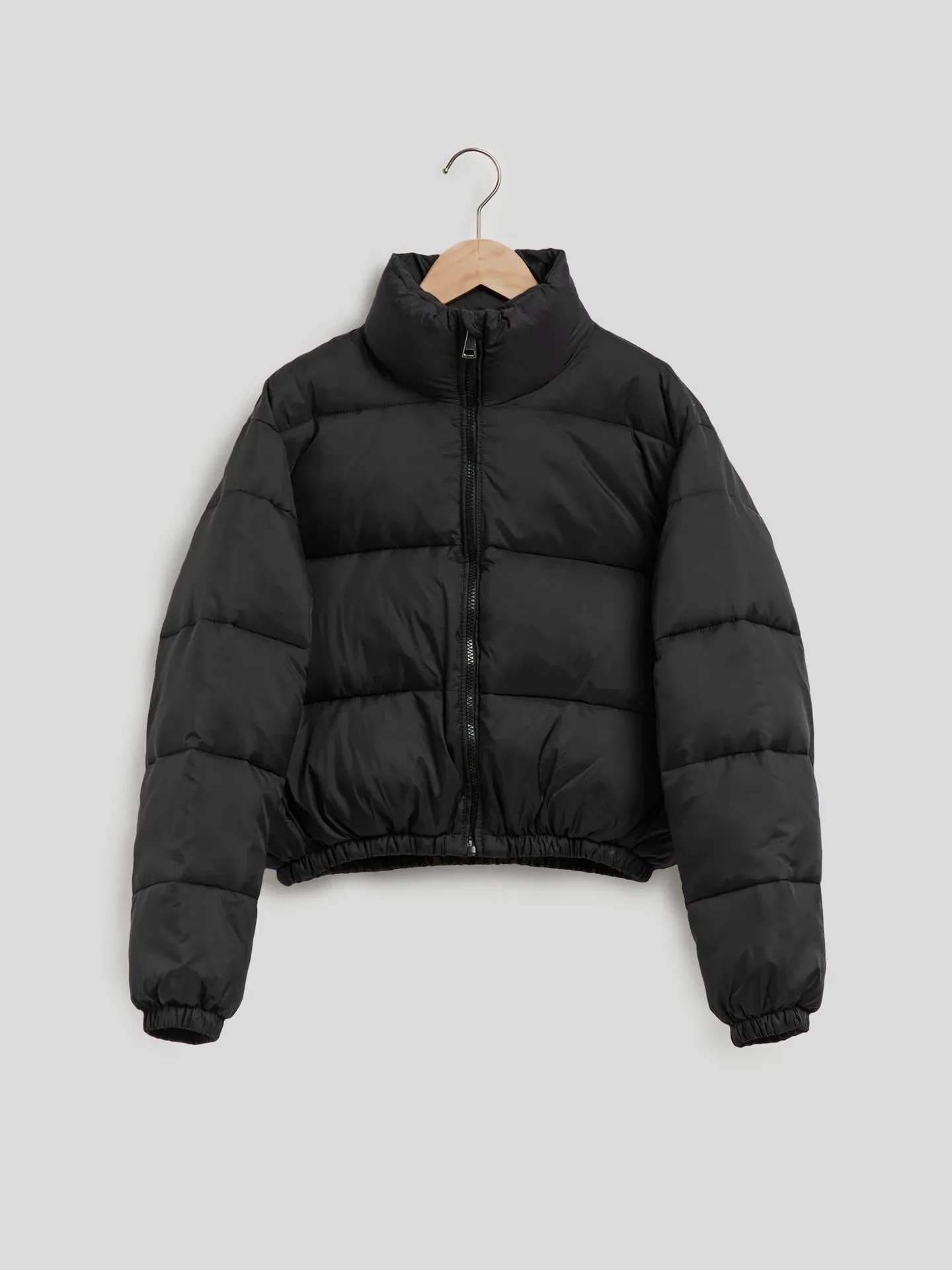 WOMEN'S BLACK PUFFER JACKET