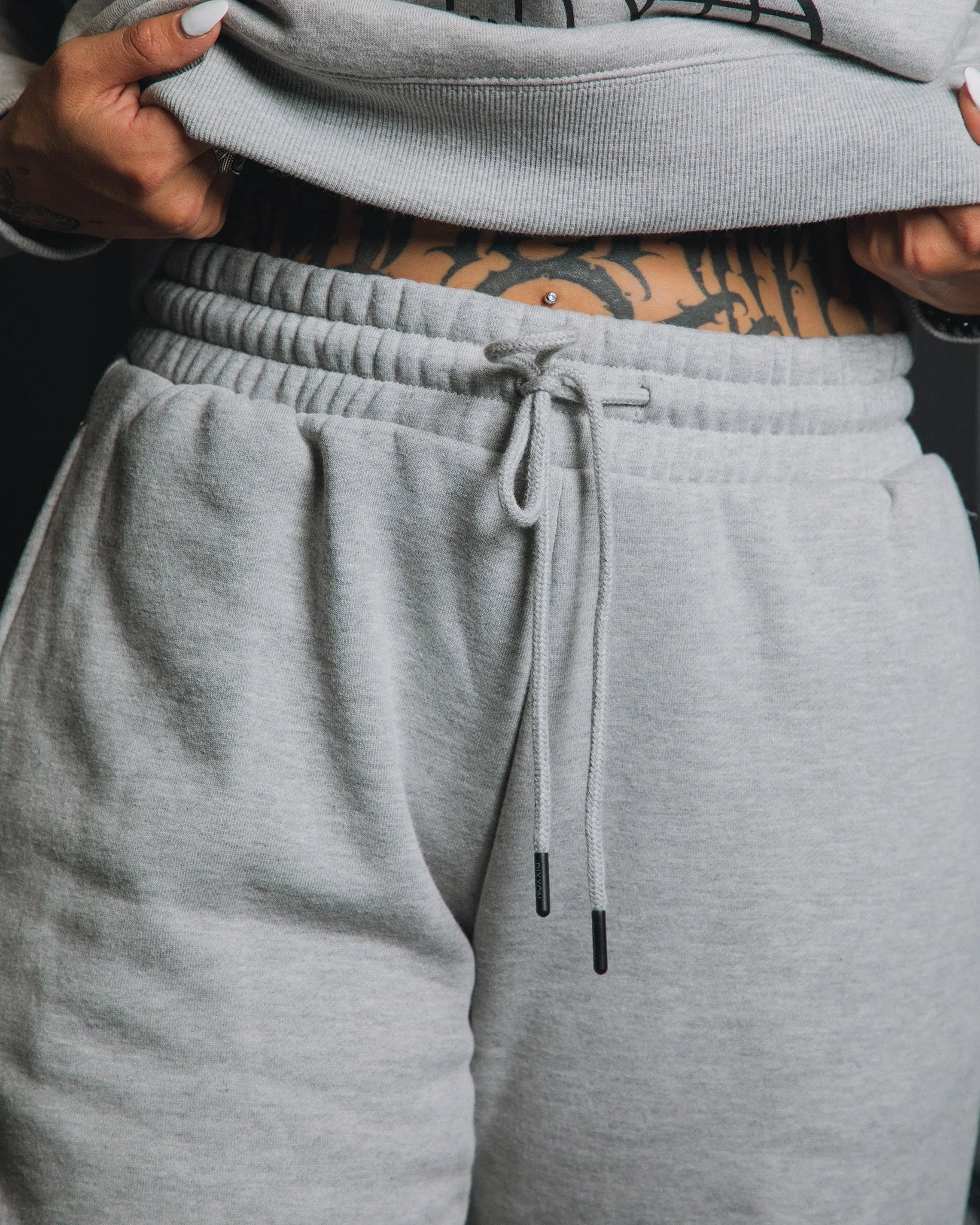 Women's Black Tech Sweatpants - Gray