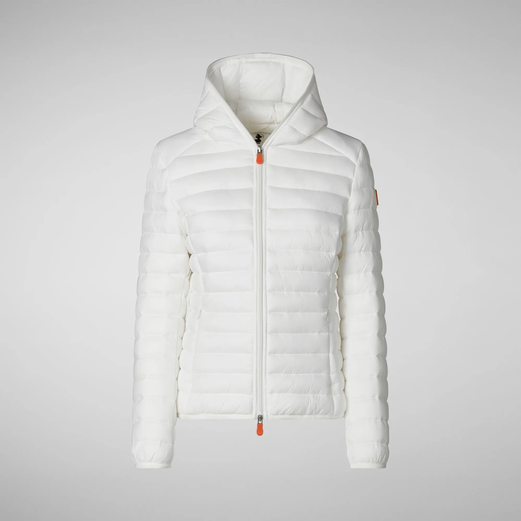 Women's  Hooded Puffer Jacket Daisy in Off White