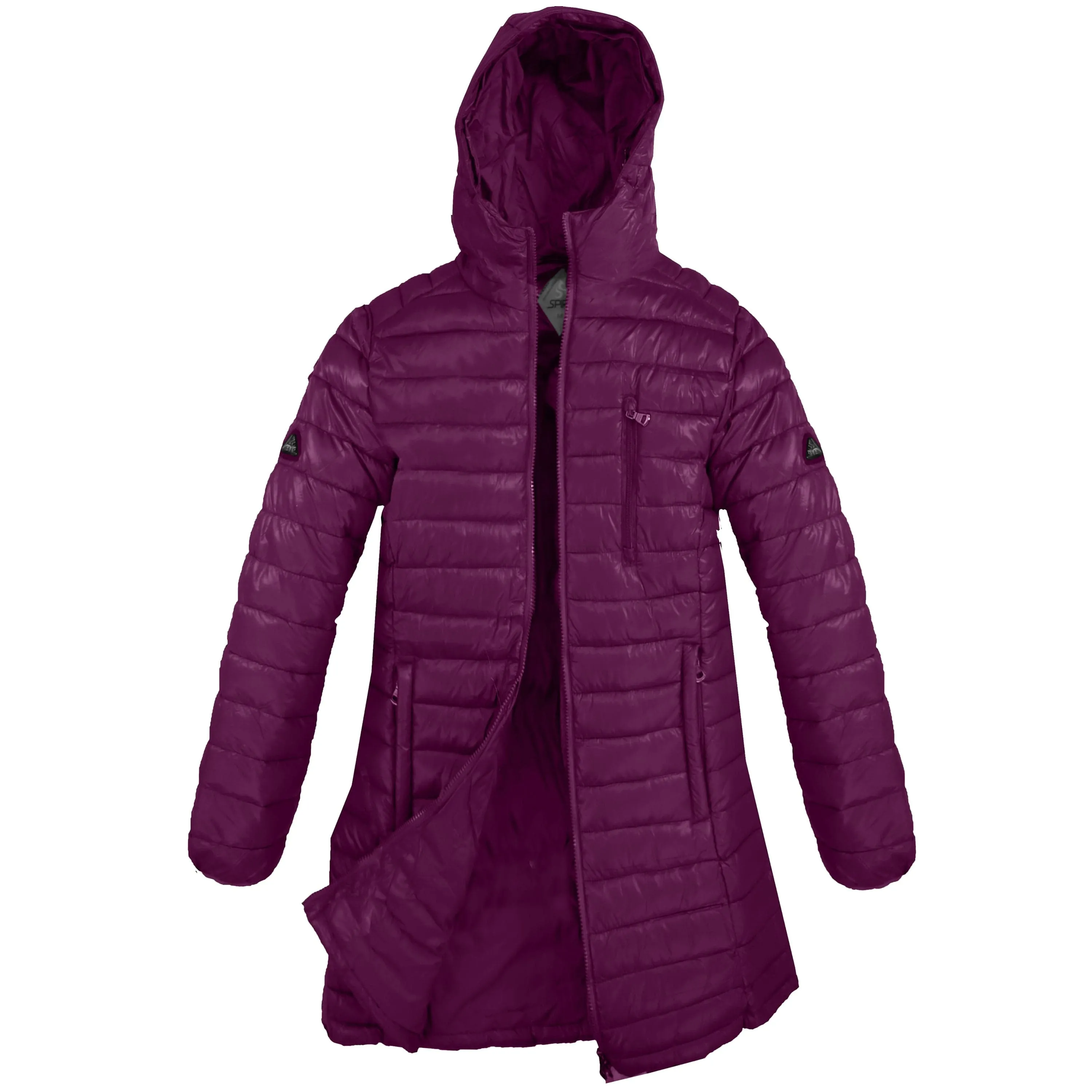 Women's Lightweight Long Puffer Bubble Jacket