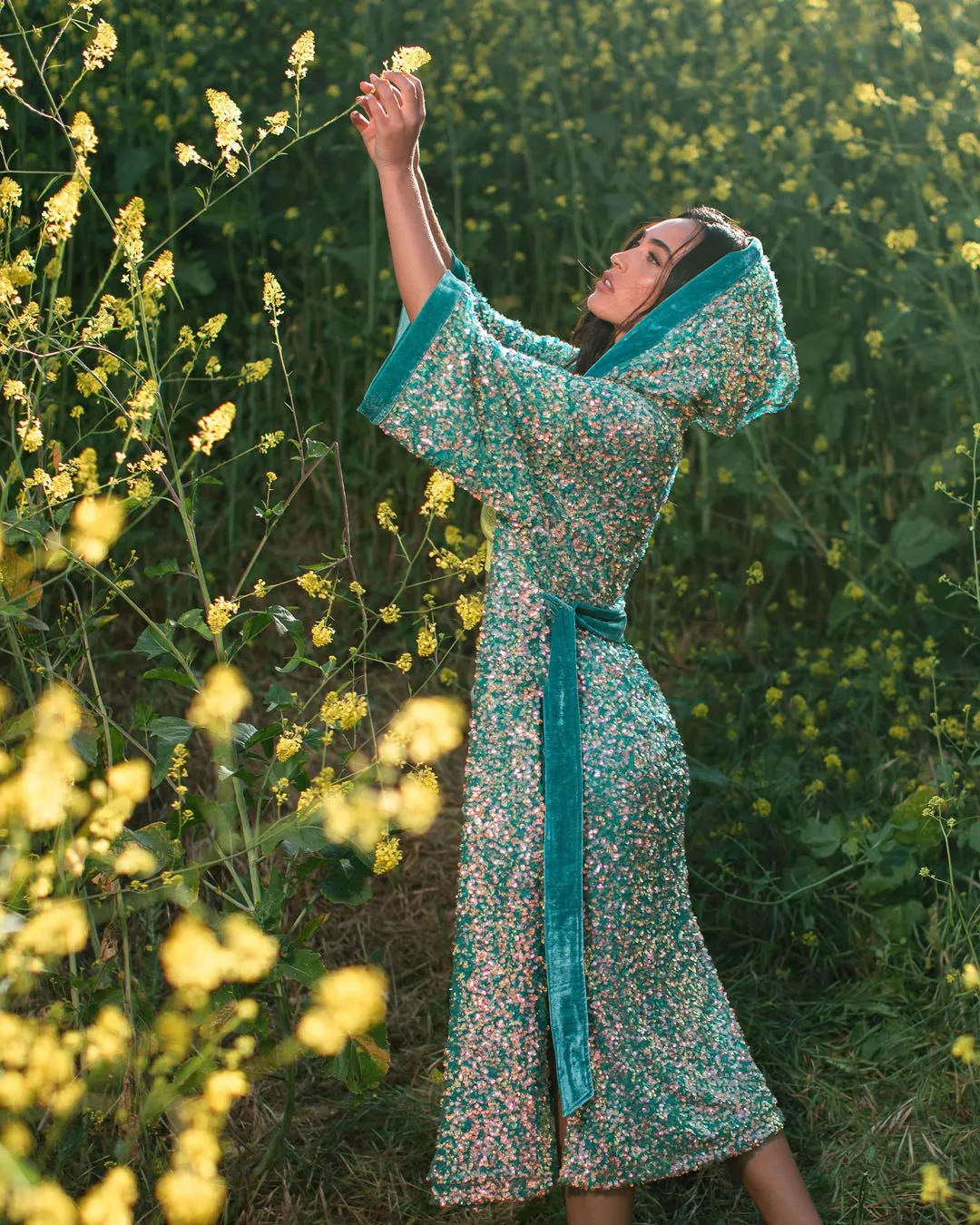 Women's Sequin Kimono | Firefly of the Sea