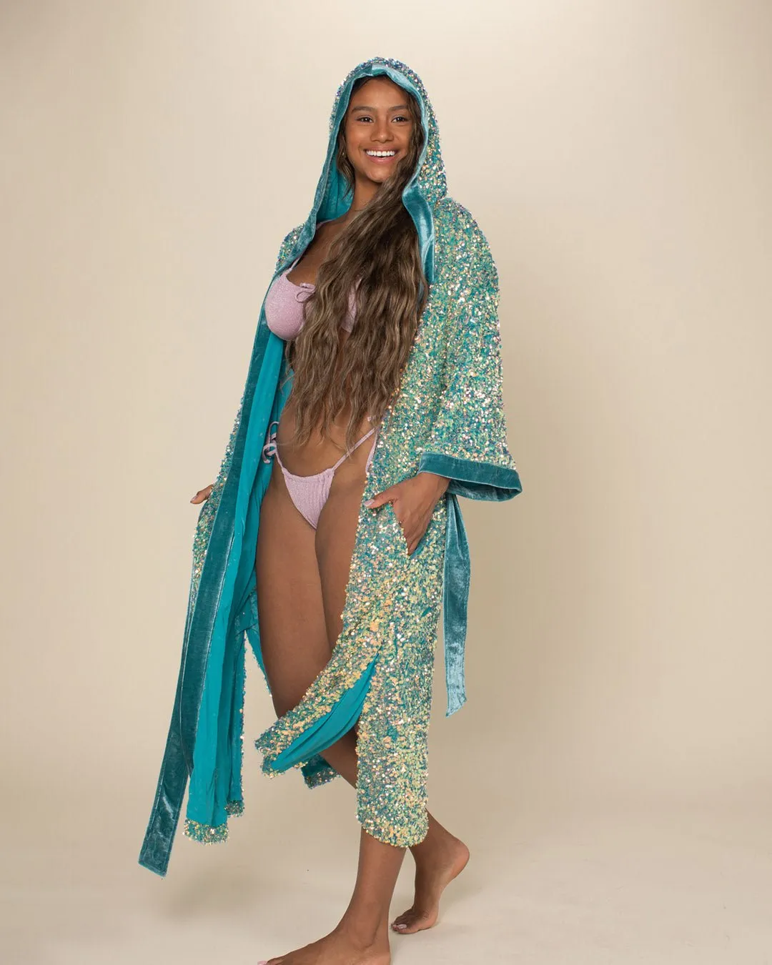 Women's Sequin Kimono | Firefly of the Sea