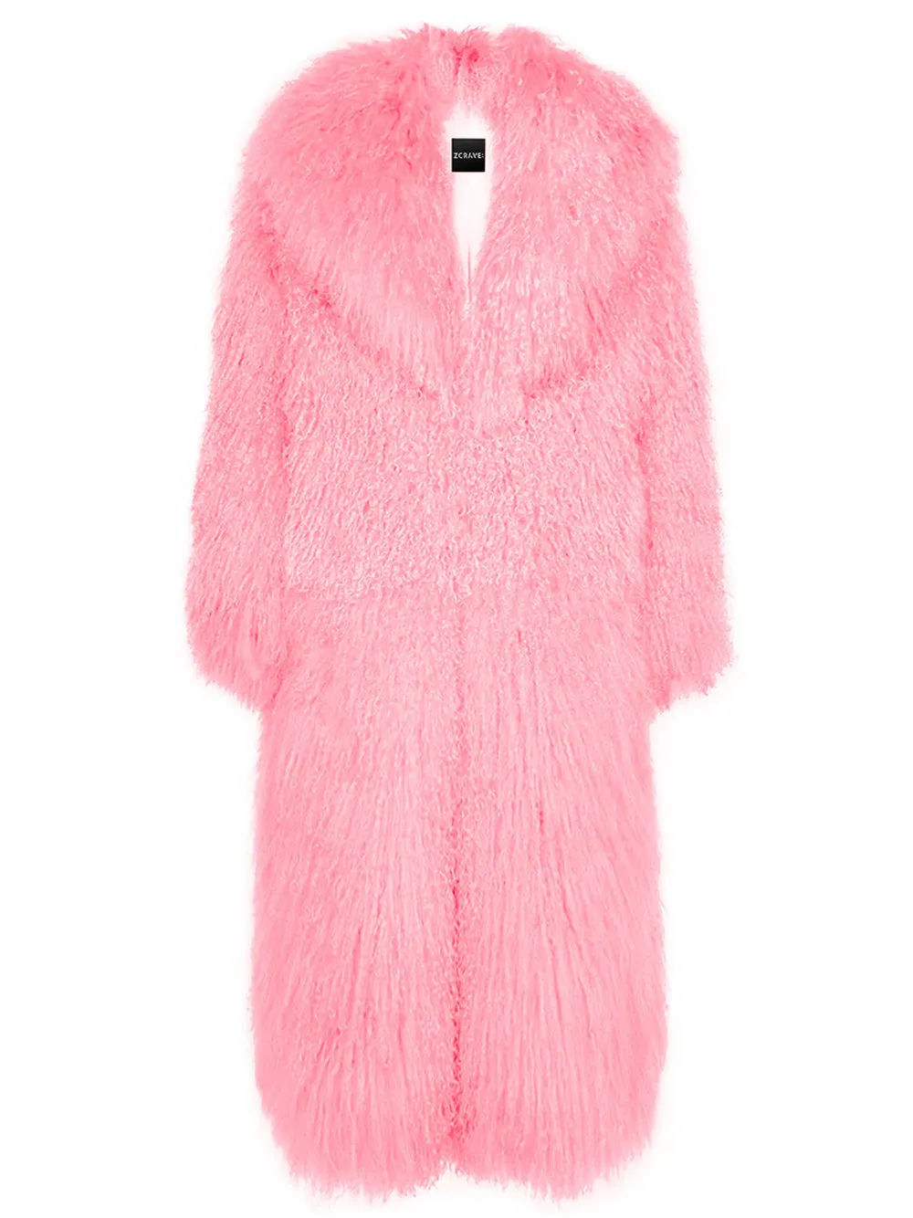 ZIALE Fur Oversize Maxi Coat