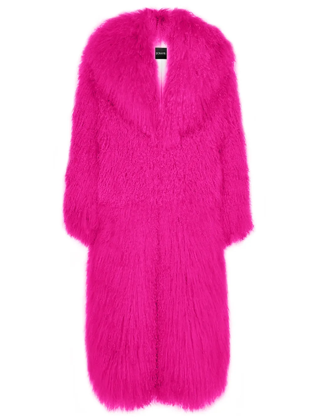 ZIALE Fur Oversize Maxi Coat