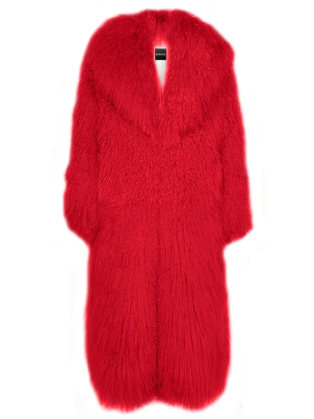 ZIALE Fur Oversize Maxi Coat