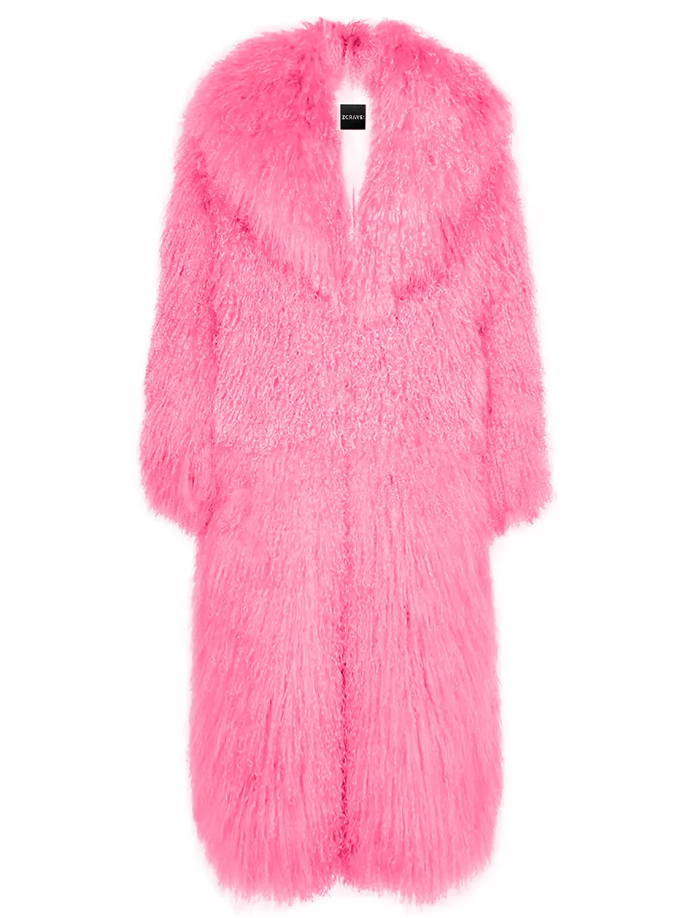 ZIALE Fur Oversize Maxi Coat